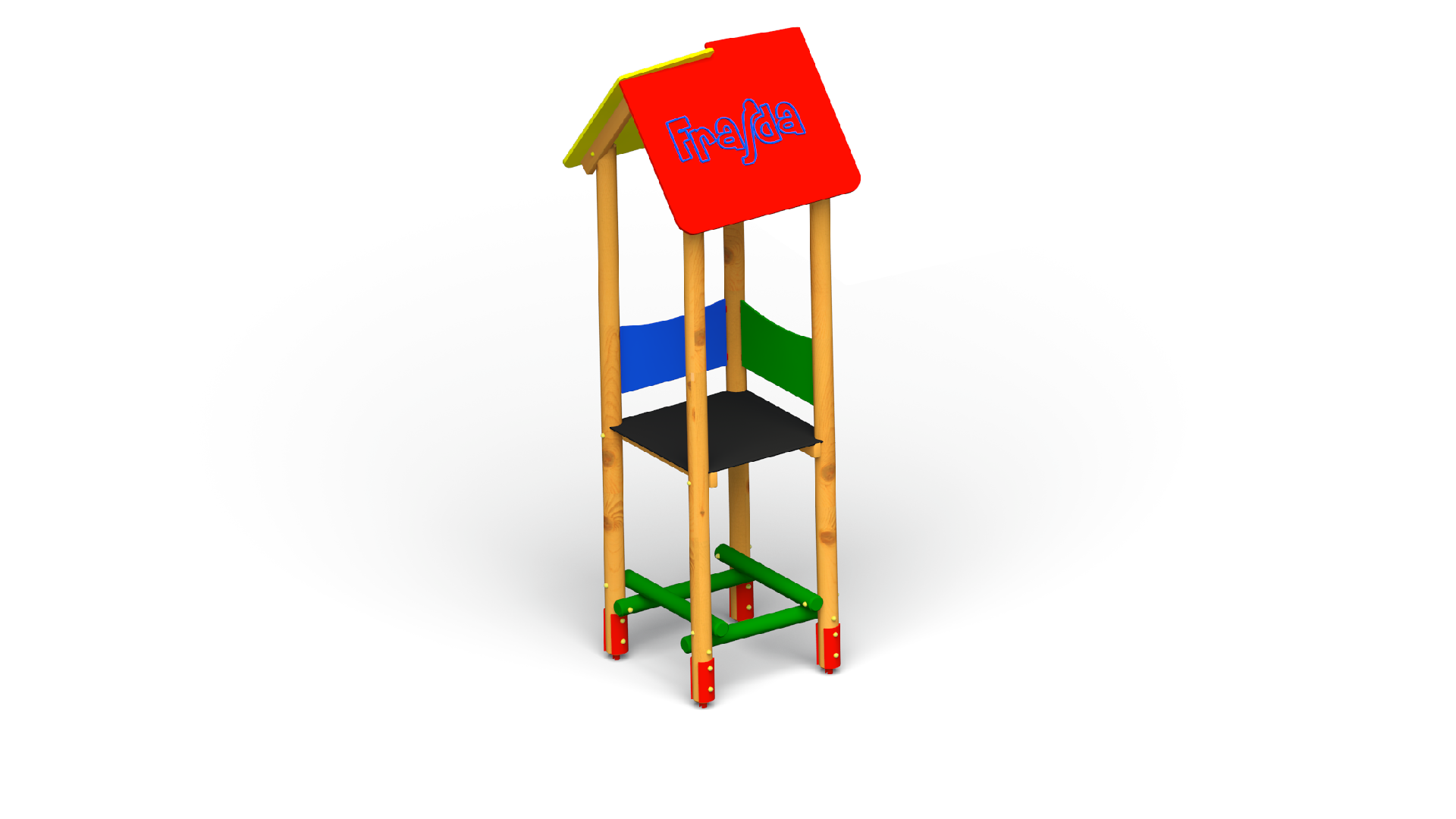 Wieża z dachem dwuspadowym