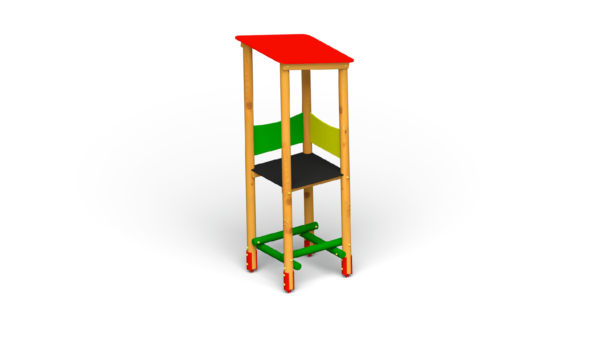 Wieża z dachem płaskim