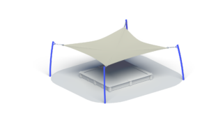 Canopy over the sandbox